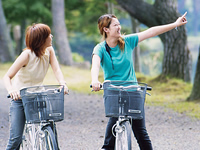 南湖公園をサイクリング