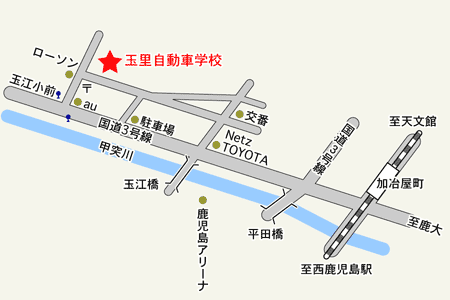 玉里自動車学校アクセスマップ